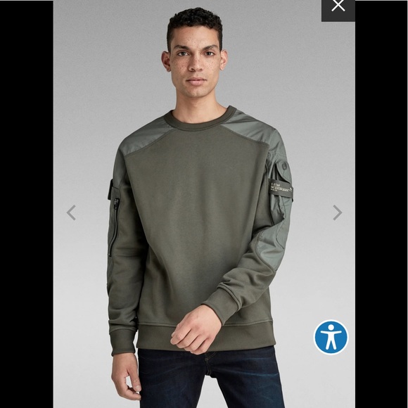 Men’s G-Star Raw Pullover Sweatshirt - Picture 3 of 6